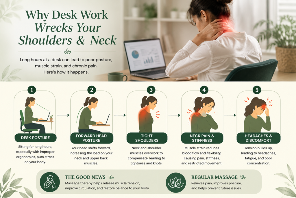 Why Desk Work Wrecks Your Shoulders and Neck